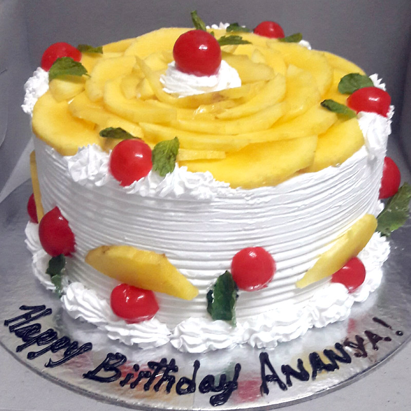 Fruit Cake With Cherry Pineapple and Kiwi - Lebami Plants and Flowers